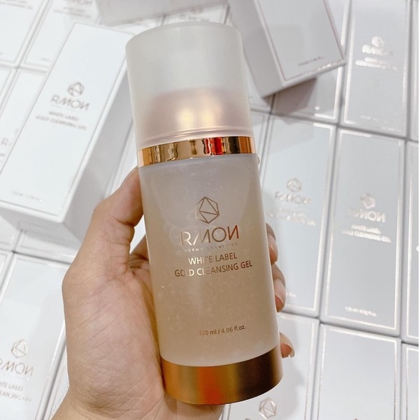 [CHÍNH HÃNG] Sữa Rửa Mặt Thảo Mộc Rmon White Label Gold Cleansing Gel Hàn Quốc (Chai 120ml)