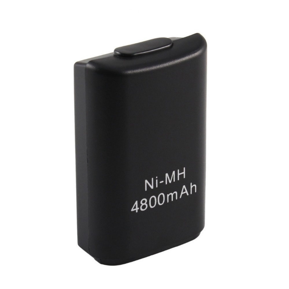 1 bộ pin sạc 4800mAh và cáp sạc màu đen cho Xbox 360