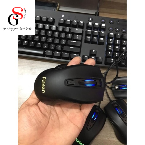 Chuột chơi game Fuhlen X102S, 2400DPI,Lò xo Omron 10 triệu click | SM680R M87S_CHÍNH HÃNG THANH LÝ 2nd