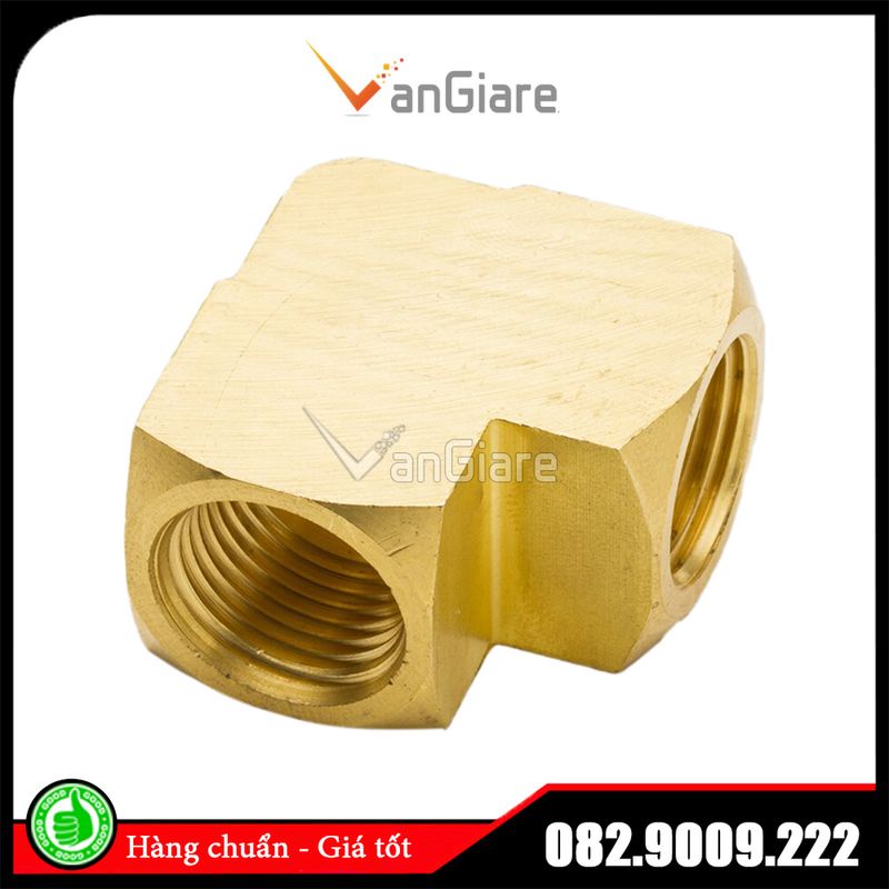 Co ren trong 9.6 13 17 21 Đầu nối ống nước ren trong 2 ngã đồng thau