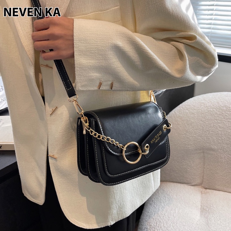 Túi Đeo Chéo Kèm Tag Tròn Nhiều Ngăn Phong Cách Trẻ Trung NEVENKA N0022