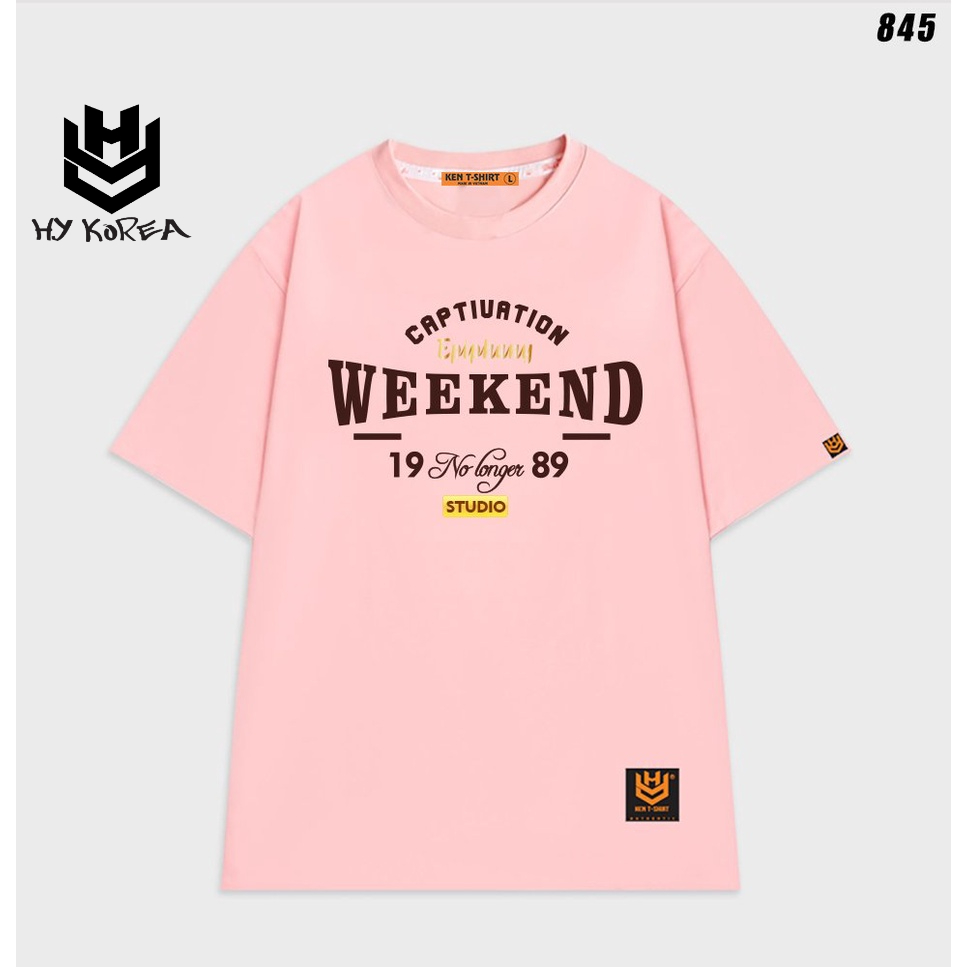 Áo thun tay lỡ form rộng unisex Epiphany Weekend 845 HY KOREA
