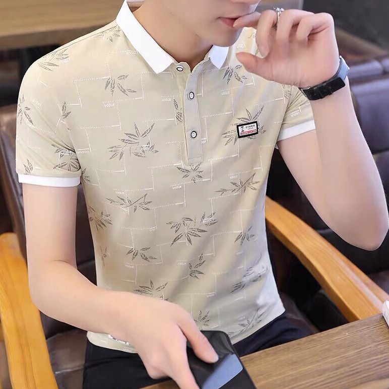 Áo thun nam cổ bẻ ngắn tay cao cấp phong cách hàn quốc, áo thun polo nam MURADFASHION AT027 | BigBuy360 - bigbuy360.vn