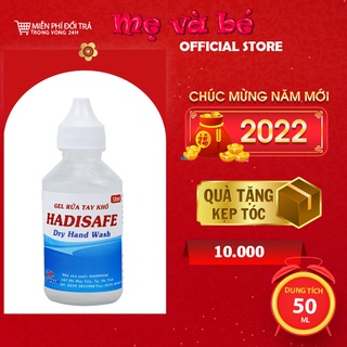 Gel rửa tay khô Hadisafe loại bỏ vi khuẩn gây bệnh, bảo vệ sức khỏe