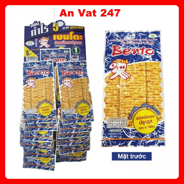 1 Dây Mực Bento 13 Gói Thái Lan 2 Loại Xanh Và Đỏ Cay Và Cay Vừa đồ Ăn Vặt Giá Rẻ