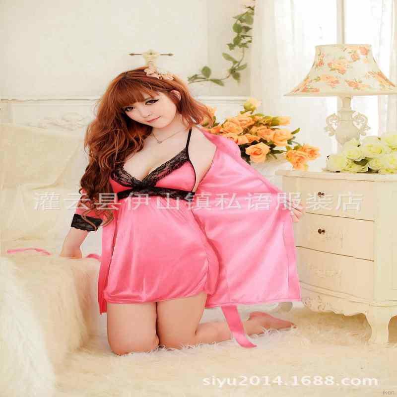 Set đầm ngủ 2 dây cổ tim sâu và áo choàng cho nữ đầm hoa váy hoa nhí