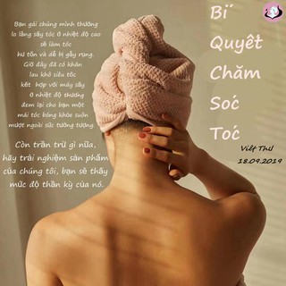 [XẢ HÀNG LỖI NHẸ] Khăn Quấn Tóc Việt Thư Siêu Thấm CHỈ 49K