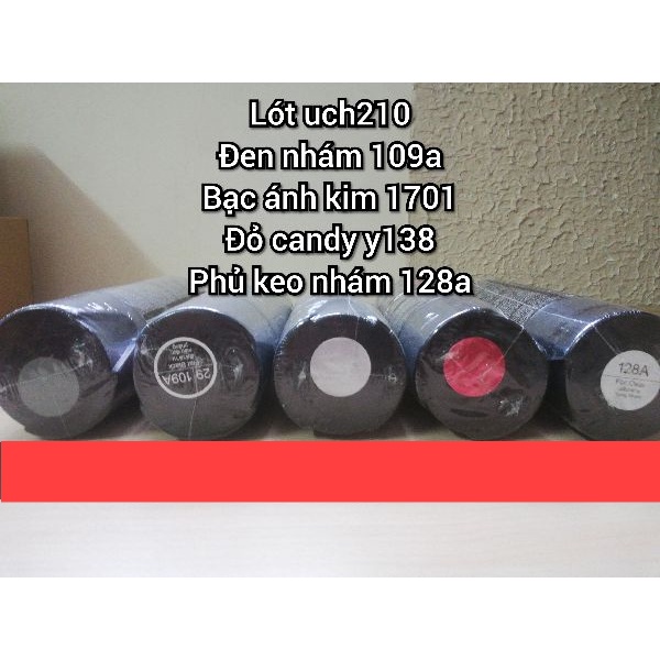 [ COMBO 5 CHAI ] SƠN XỊT SAMURAI MÀU ĐỎ NHÁM CANDY ÁNH KIM UCH210 - 109A - 1701 - Y138 - 128A