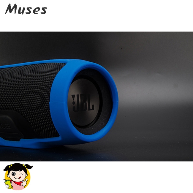 Vỏ silicon chống va đập chống thấm nước cho loa bluetooth JBL Charge 3 nhiều màu sắc kèm hộp đựng