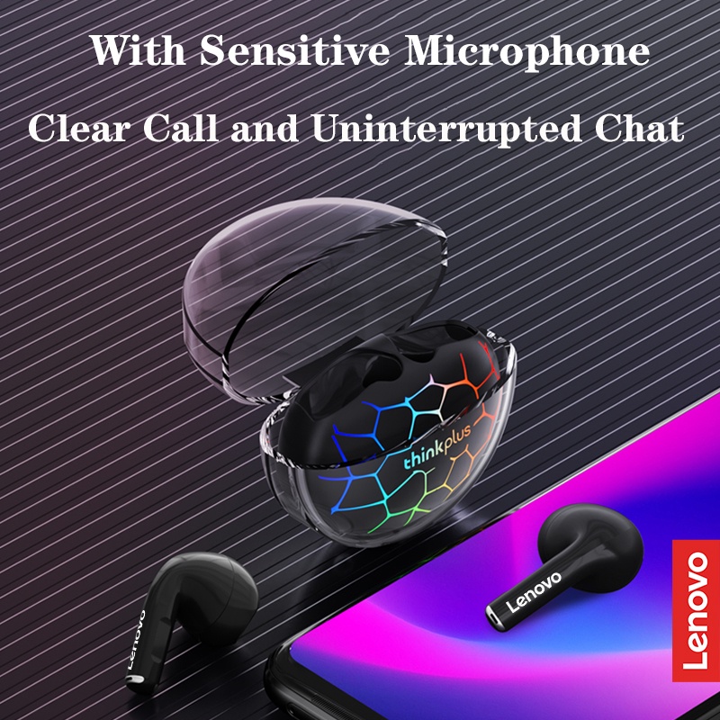 LENOVO LP80 Pro Tai Nghe Nhét Tai Bluetooth Không Dây Đèn LED RGB