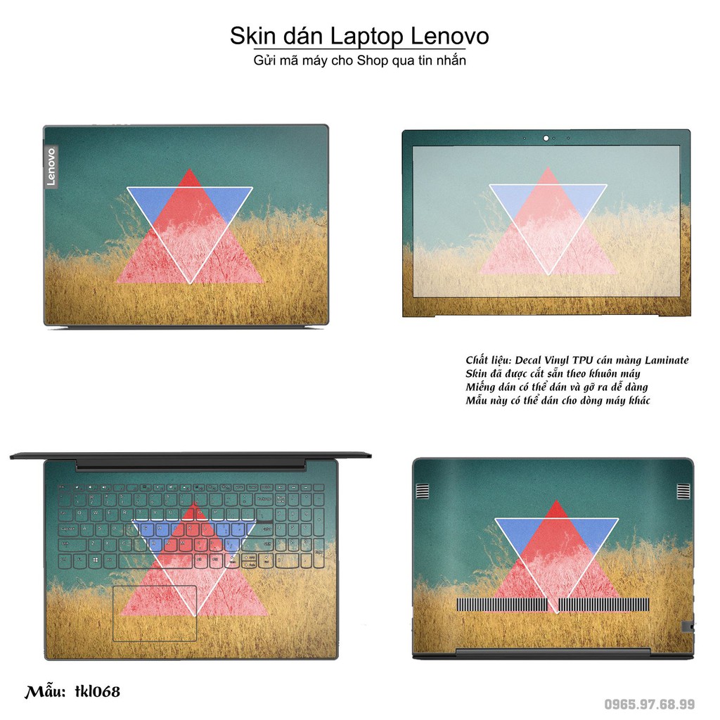 Skin dán Laptop Lenovo in hình thiết kế _nhiều mẫu 7 (inbox mã máy cho Shop)