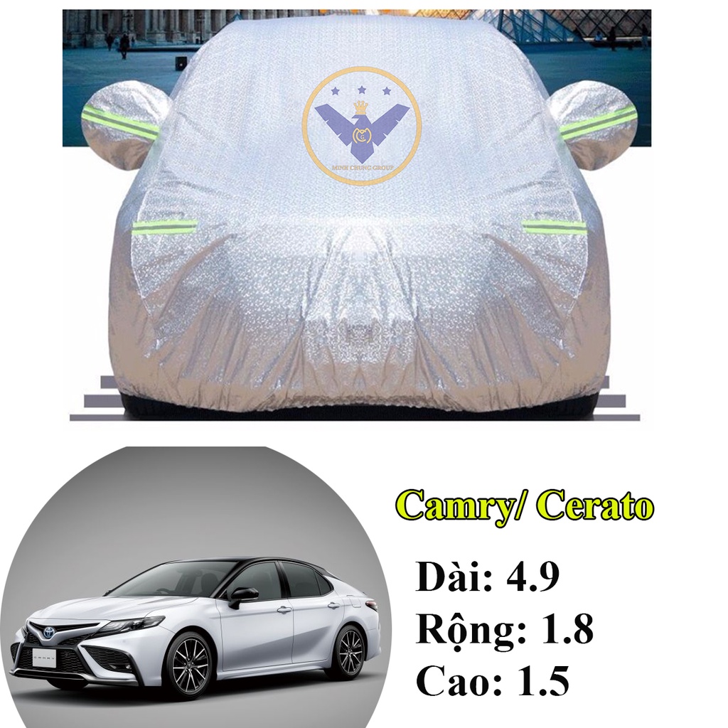 Bạt phủ ô tô STARCAR chống nắng cách nhiệt cao cấp 3 lớp