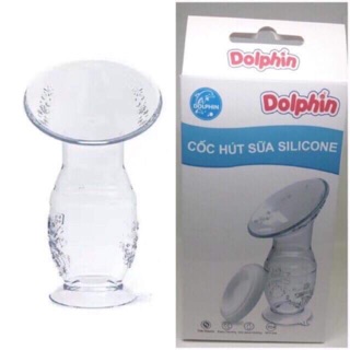 Cốc hứng +hút sữa sillicon Dolphin