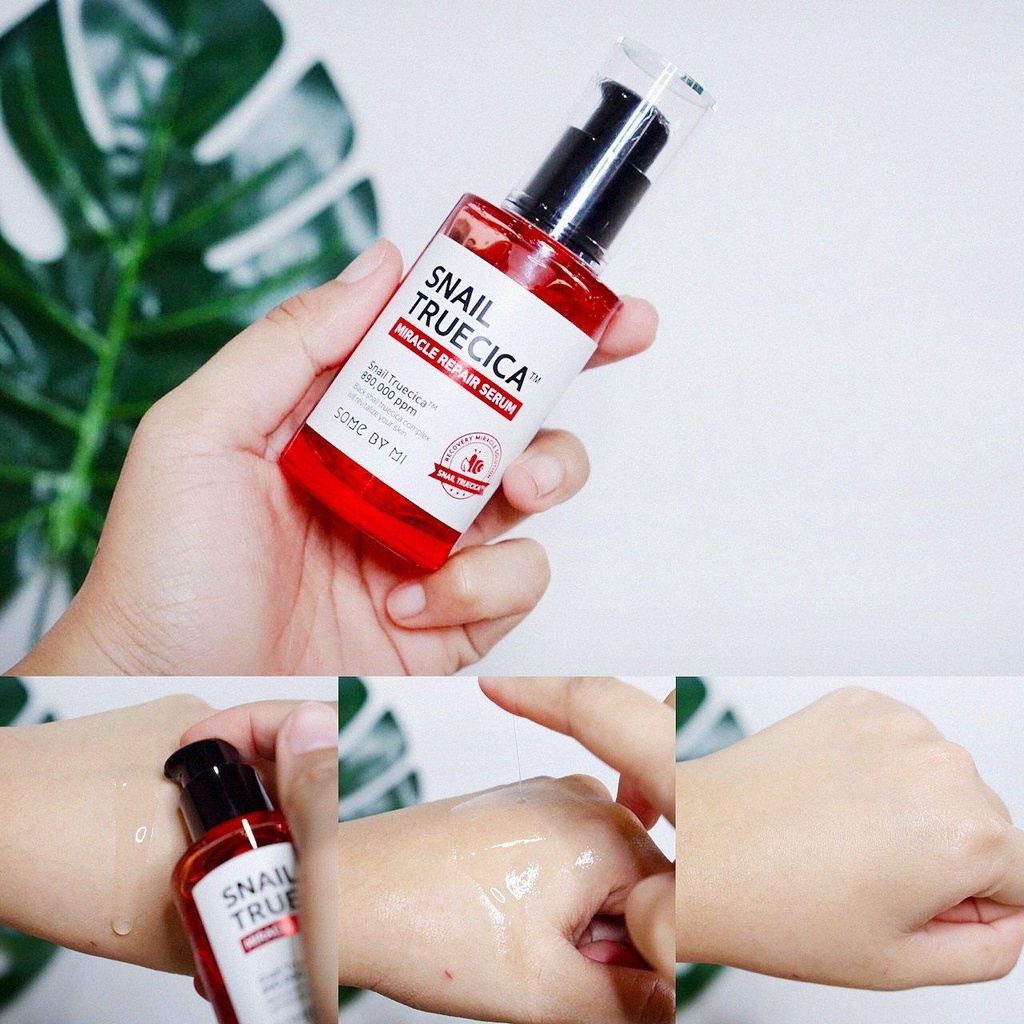 Serum Ốc Sên Đỏ SOME BY MI Snail Truecica Miracle Repair tinh chất phục hồi vết thâm sẹo lõm