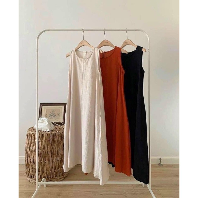 Váy đũi yếm suông trơn siêu hot 2021 ( MS#02 )