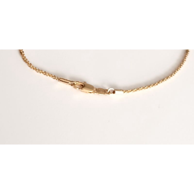 Vòng cổ dây chuyền bông mai Titan không đen 6 cánh đá pha lê vip