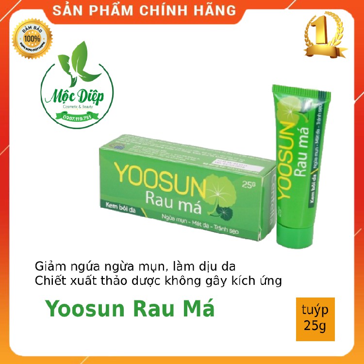 Kem bôi da trị mụn, ngứa, rôm sảy - Yoosun Rau Má - ngăn ngừa mụn, bôi da giảm ngứa dát, rôm sảy...