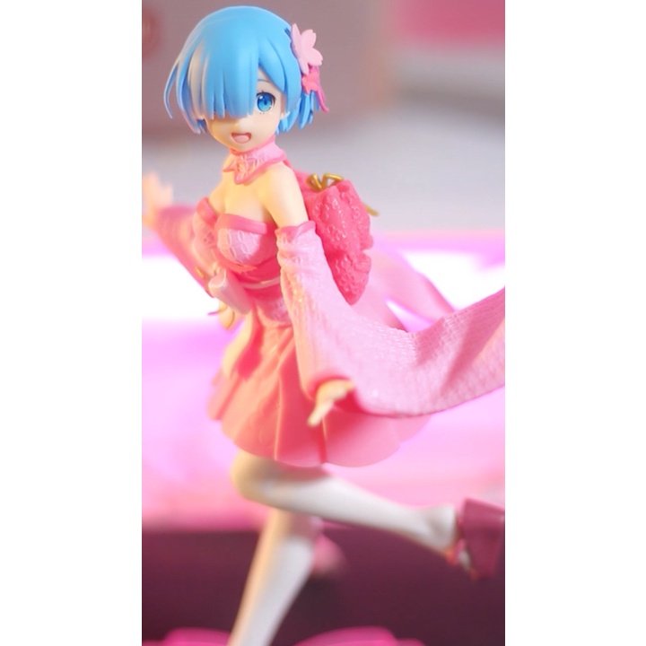 Mô Hình Figure Chính Hãng Anime Re:Zero, REM, Precious Figure, Sakura, TAITO, Nhật Bản