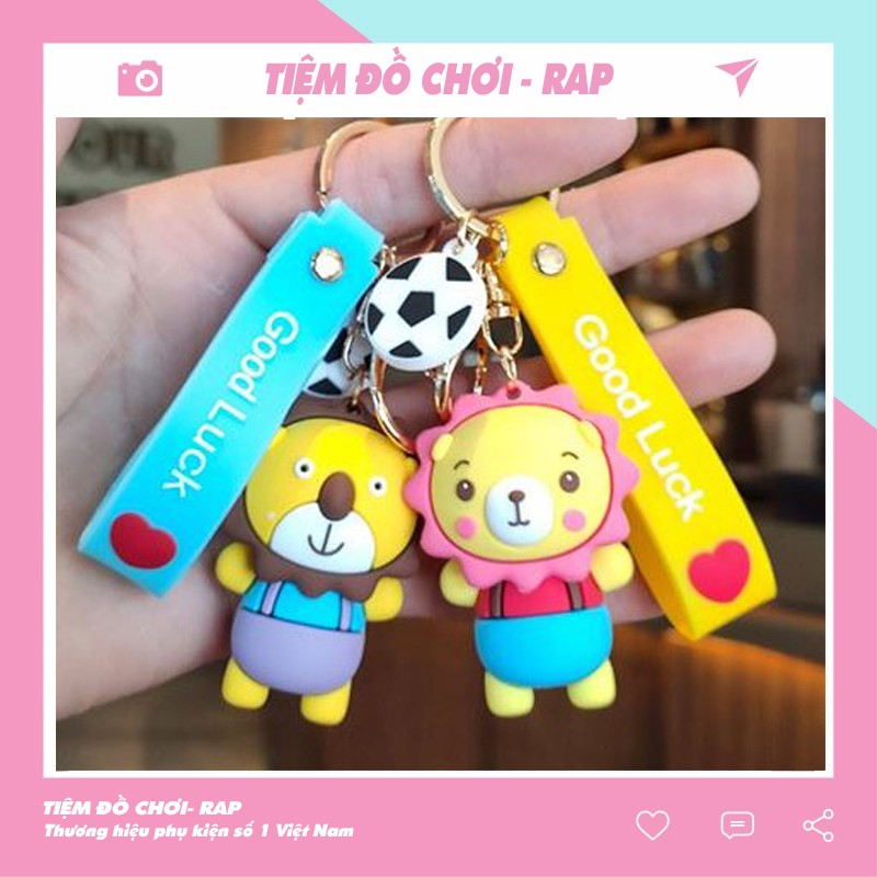 Móc khóa, móc túi sư tử mặt trời béo dễ thương cute dùng làm quà tặng, phụ kiện, dây treo balo túi xách ví cầm tay - Rap