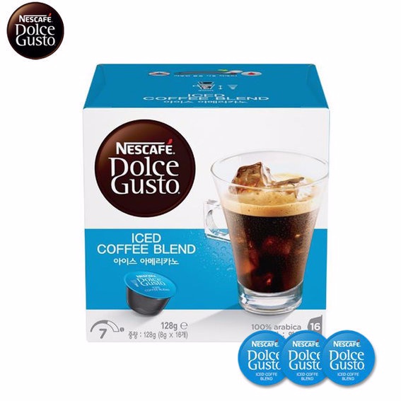 Nescafe DOLCE GUSTO Iced Americano Viên nén cà phê đá cho máy Dolce Gusto [16 Viên]
