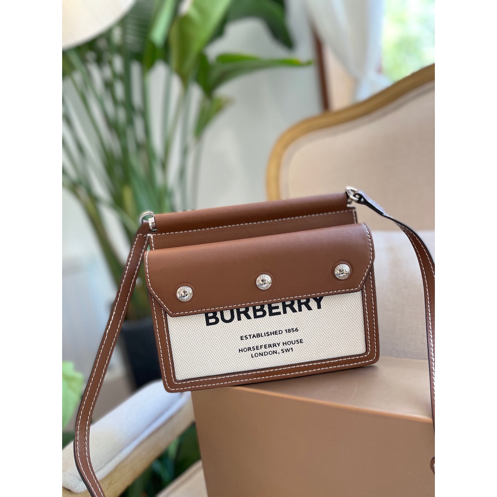 Túi Đeo Chéo Burberry Phong Cách Thể Thao Sang Trọng Thời Trang Cho Nam Nữ