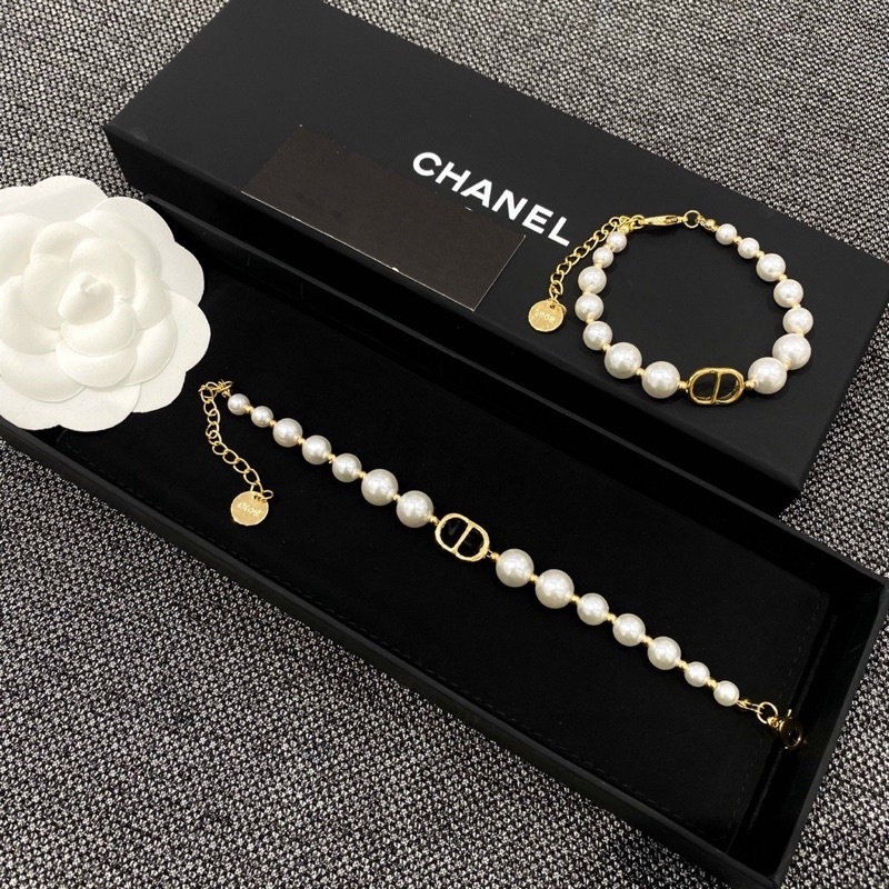 Set khuyên tai + vòng cổ CD cao cấp, choker dior nữ cực hot hàng chuẩn