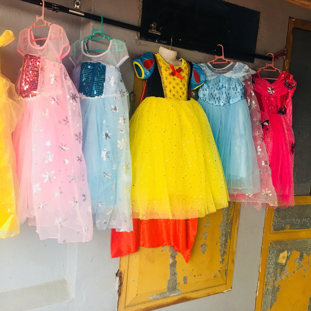 Bộ Siu Tập các Váy Đầm Elsa, Anna, Bạch Tuyết, Sofia, Bela, Pony, Công Chúa Ngủ Trong Rừng Cho Bé Gái Đáng Yêu