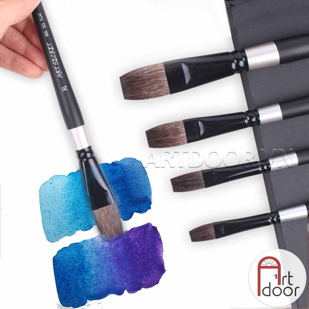 [ARTDOOR] Cọ vẽ đầu Bằng màu nước ART SECRET lông Sóc (950F)