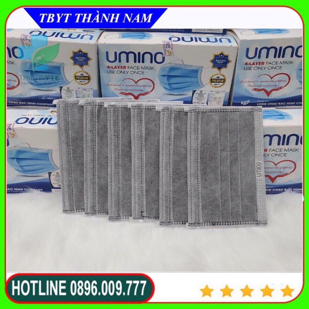 HỘP KHẨU TRANG Y TẾ 4 LỚP UMINO- HỘP 50 CHIẾC