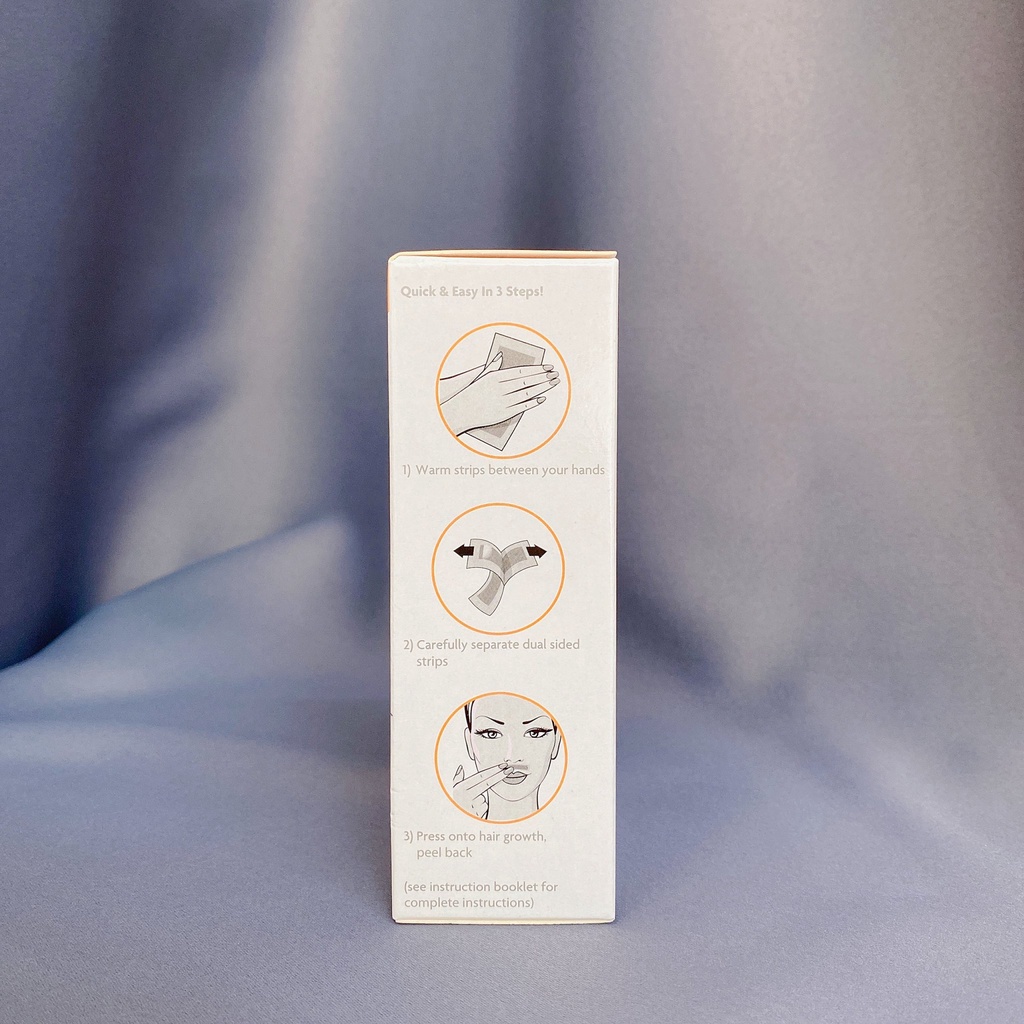 ( Top 1 của Mỹ) Miếng wax lông mặt và cơ thể sally hansen hair remover wax strip kit