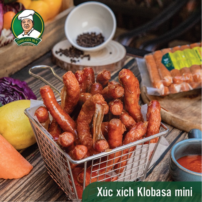 Xúc xích Klobasa mini Ông già IKA 250g