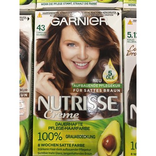 THUỐC NHUỘM TÓC GARNIER NUTRISSE CREME 100% PHỦ BẠC