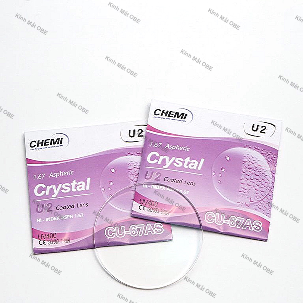 Tròng Kính Cận Viễn Loạn Chemi Chống Tia UV400, Lọc Ánh Sáng Xanh, Tròng Cao Cấp Essilor