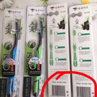 Combo 10 chiếc bàn chải than tre hàn quốc