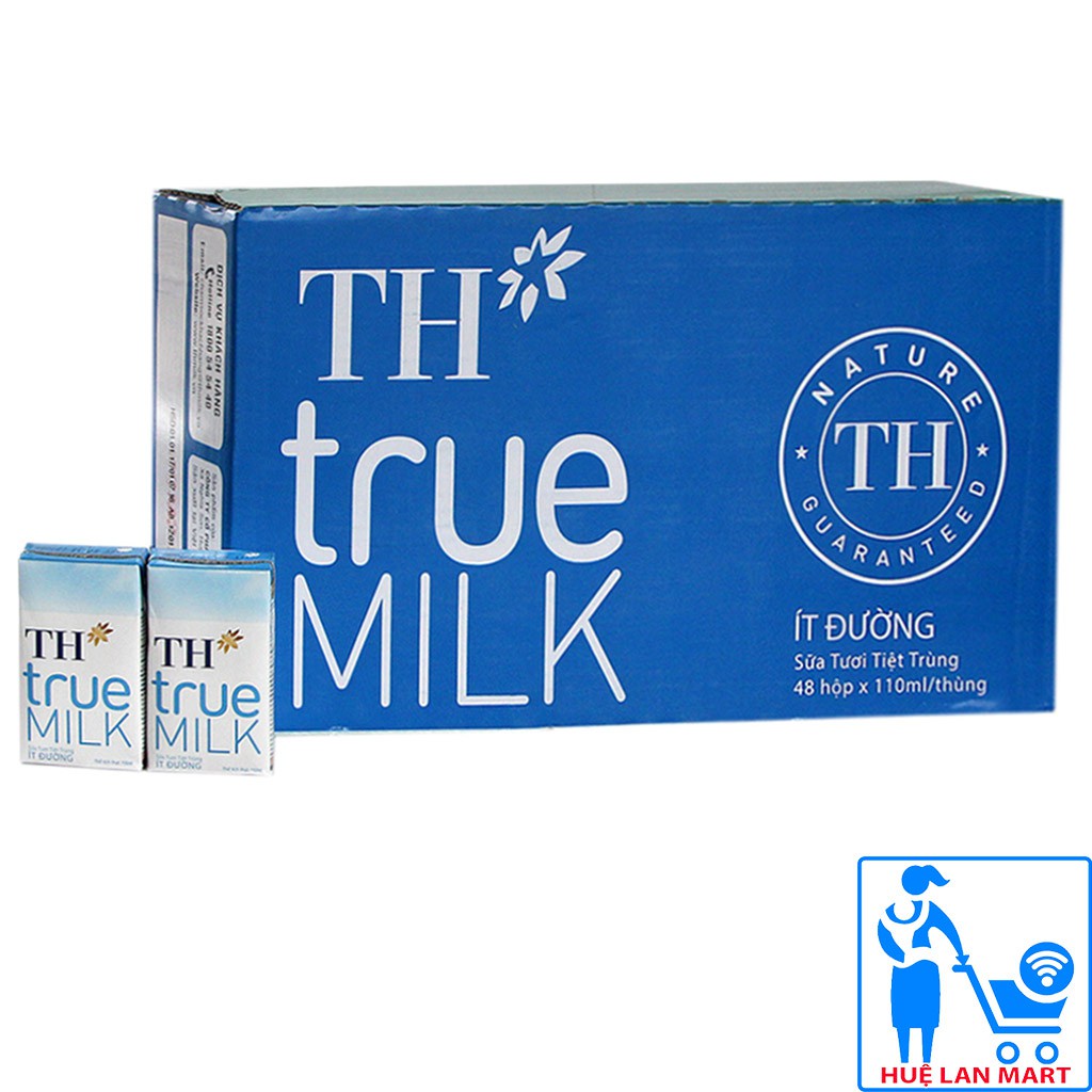 [Vỉ] Sữa tươi tiệt trùng TH true milk 110ml