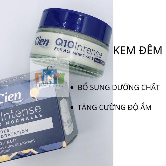Kem dưỡng da CIEN Q10 INTENSE ngày và đêm chống lão hóa 50ml bản Pháp