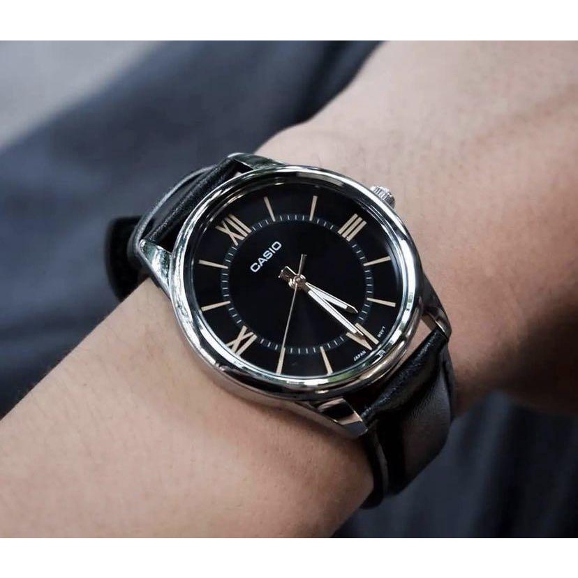 Đồng hồ Nam Casio MTP-V005L, đồng hồ chính hãng, các loại dây da