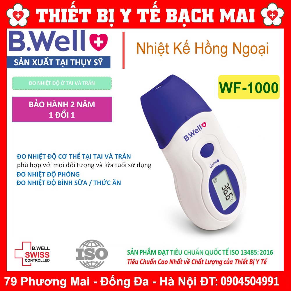 Nhiệt Kế Hồng Ngoại B.Well WF-1000 | Chính Hãng Thuỵ Sĩ