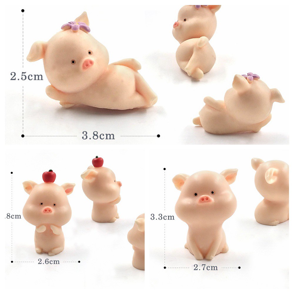Tượng Heo Con Mini Dễ Thương Trang Trí Tiểu Cảnh
