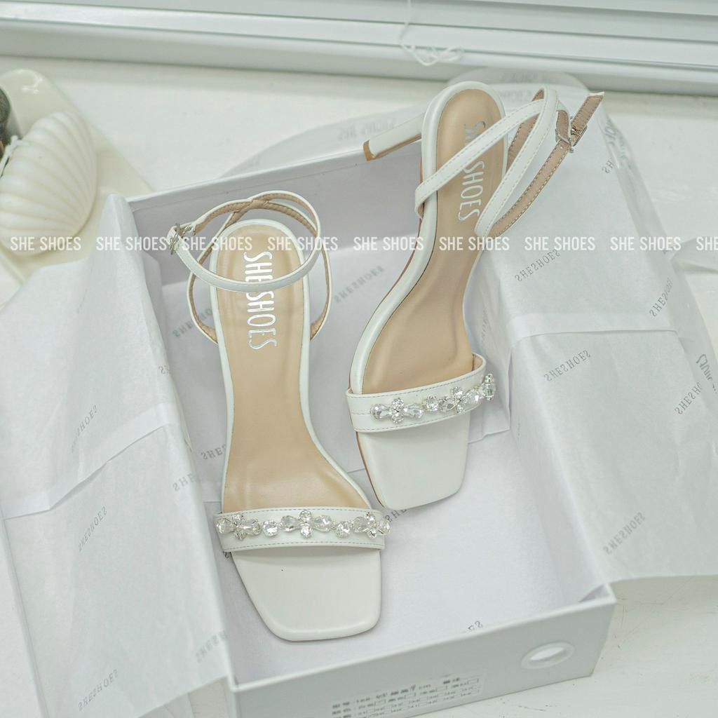 SANDAL GIÀY CƯỚI, CAO GÓT đính đá cao cấp, độc quyền bởi SHESHOES (NEW ARRIVAL) - GC07053