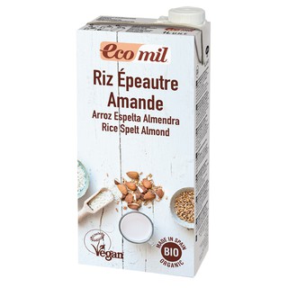 Sữa gạo, lúa mỳ, hạnh nhân hữu cơ Ecomil 1L