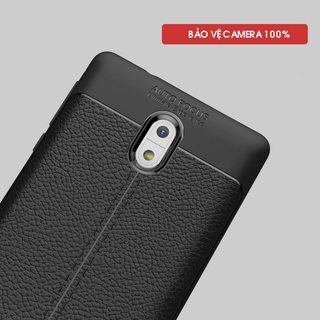Ốp chống sốc vân da cho Nokia 3