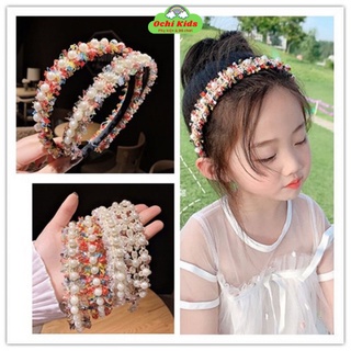 Xước hoa nhí, bờm tóc hoa nhí cho bé gái siêu xinh, băng đô cài tóc trẻ em Ochi Kids