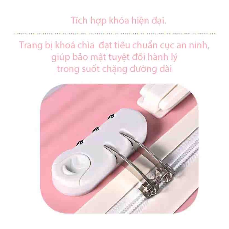 Vali kéo du lịch thời trang size 20inch, xách tay chất lượng siêu nhẹ, thích hợp cho ngươi đi công tác xa, yêu du lịch.