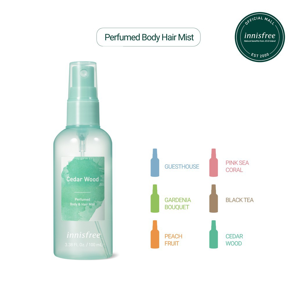 Xịt Thơm Toàn Thân & Tóc Innisfree Perfumed Body & Hair Mist 100ml