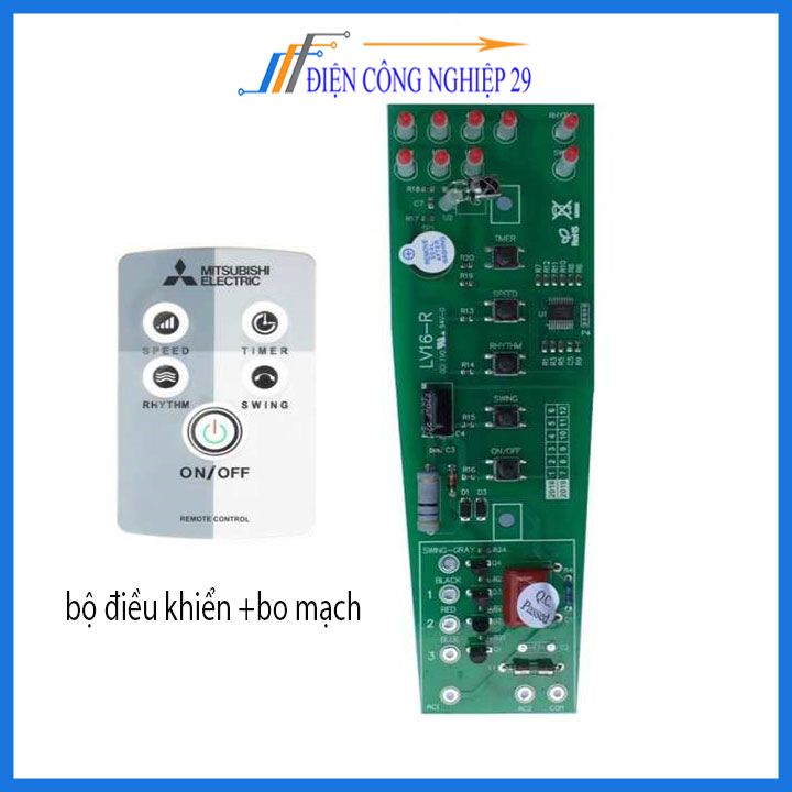 Bộ điều khiển + bo mạch quạt cây Mitsubishi hàng đẹp