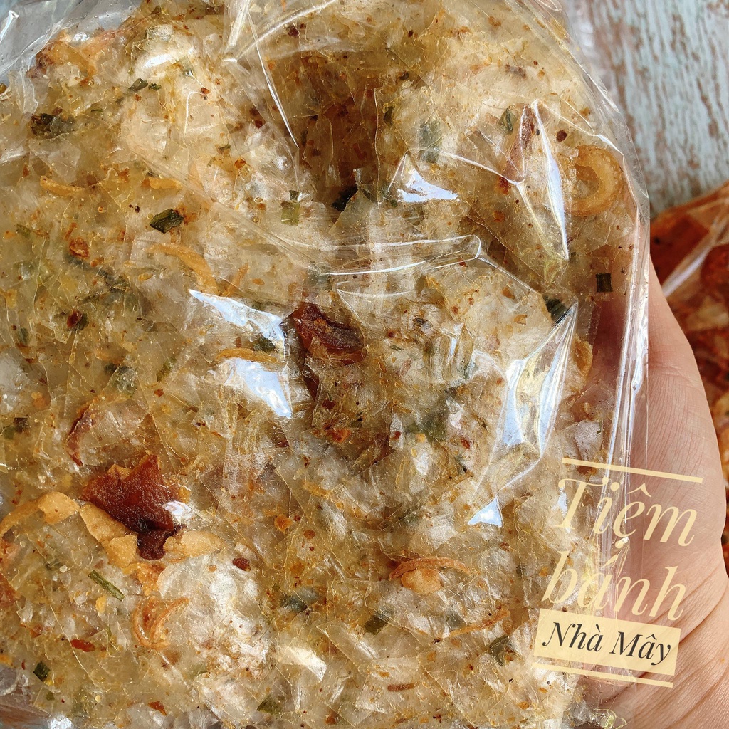 Bánh Tráng Sợi Trộn Hành Tỏi Phi - Bánh Tráng Chay Trộn Sẵn bịch to 70g