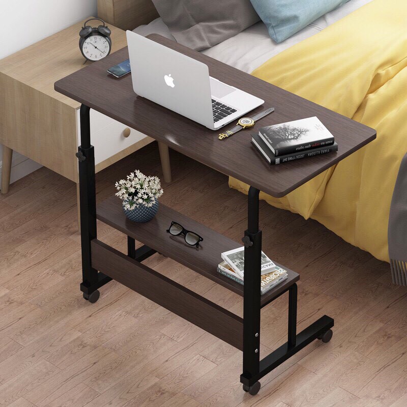 𝐁𝐚̀𝐧 học thông minh ngồi làm việc với ghế, sofa, ngồi giường Lazy Desk có bánh xe di chuyển, nâng hạ chiều cao dễ dàng | WebRaoVat - webraovat.net.vn