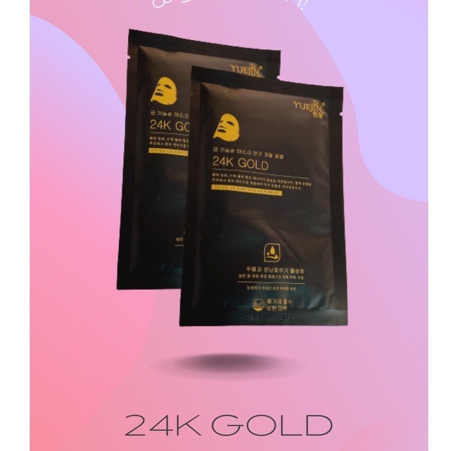 Mặt Nạ YUEJIN B5 &amp; EGF VÀ GOLD 24K Chuyên Cấp Ẩm &amp; Phục Hồi Da Hư Tổn