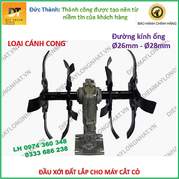 Siêu hot Đầu xới đất cánh cong. Dùng cho máy cắt cỏ